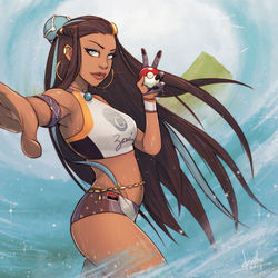 This is a pixiv picture whose title is Nessa (Pokemon).