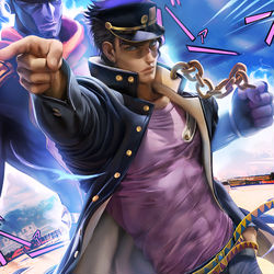 This is a pixiv picture whose title is 空条承太郎.