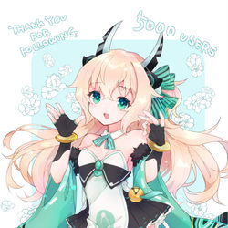 This is a pixiv picture whose title is 5000人フォロワー記念.