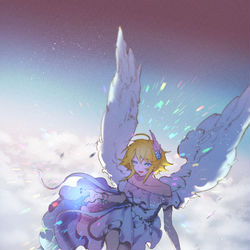 This is a pixiv picture whose title is 音葉ちゃん.