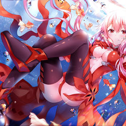 This is a pixiv picture whose title is 金魚楪祈.