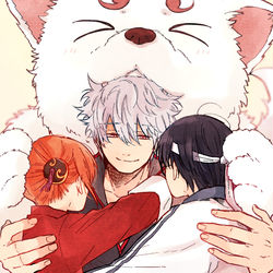 This is a pixiv picture whose title is コイツらと、万事屋やってんだ.