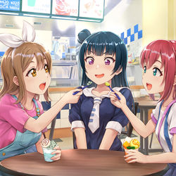 This is a pixiv picture whose title is 善子ちゃんあーん.