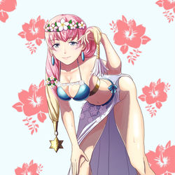 This is a pixiv picture whose title is 水着スリーズ.