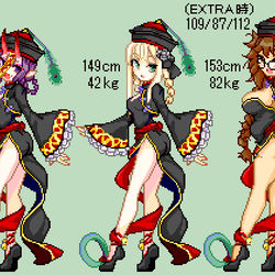 This is a pixiv picture whose title is 身長　体重　虚構　現実.