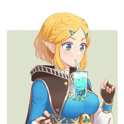 This is a pixiv picture whose title is zelda.