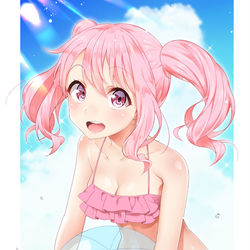 This is a pixiv picture whose title is ふわふわピンク.