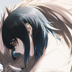 This is a pixiv picture whose title is 猪突猛進.