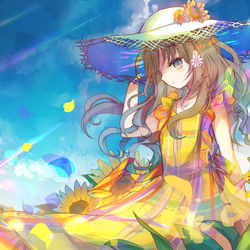 This is a pixiv picture whose title is グレープフルーツムーン.
