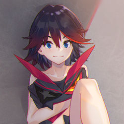 This is a pixiv picture whose title is 流子&鮮血.