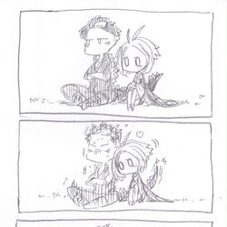 This is a pixiv picture whose title is 【擬人化】さいきんのらくがき　そのに【KOMネタバレ】.