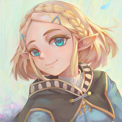 This is a pixiv picture whose title is ゼルダ姫.