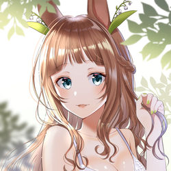 This is a pixiv picture whose title is スズラン×兎耳×ランジェリー.