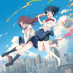 This is a pixiv picture whose title is ジャンプ！.