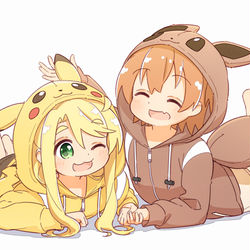 This is a pixiv picture whose title is ピカブイ.