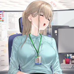 This is a pixiv picture whose title is 😴.