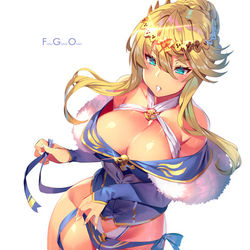This is a pixiv picture whose title is 乳上の水着.