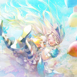 This is a pixiv picture whose title is 不思議の国のアリス.