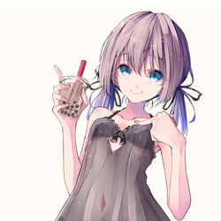 This is a pixiv picture whose title is タピオカチャレンジ.