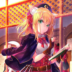 This is a pixiv picture whose title is 冒険者ギルドの受付嬢.