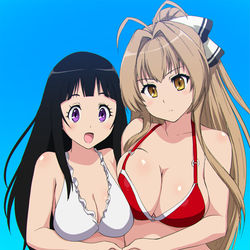 This is a pixiv picture whose title is えるといすずのちちあわせ.