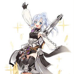 This is a pixiv picture whose title is SOULWORKER-銀色の騎士団コスチューム.