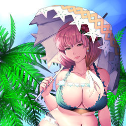 This is a pixiv picture whose title is スリーズ水着.