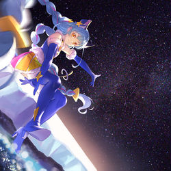This is a pixiv picture whose title is 天の川🌌地の川.