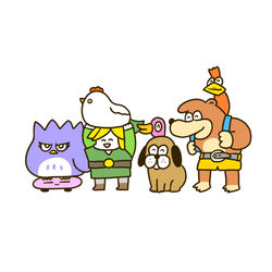 This is a pixiv picture whose title is トリと仲良しファイターたち.