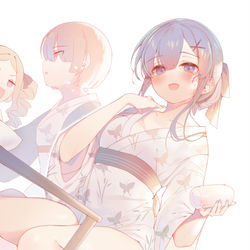 This is a pixiv picture whose title is みんなと一緒に食事.