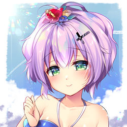 This is a pixiv picture whose title is 水着ジャベリンちゃん.