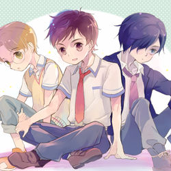 This is a pixiv picture whose title is 少年たちの居るところ（版権・創作）.