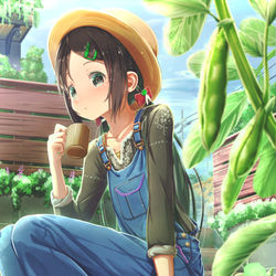 This is a pixiv picture whose title is 休憩.