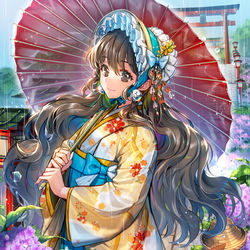 This is a pixiv picture whose title is 【仕事絵】天下統一クロニクル.