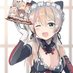 This is a pixiv picture whose title is プリンツメイドビキニ.