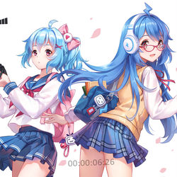 This is a pixiv picture whose title is bilibili school day.