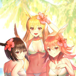 This is a pixiv picture whose title is 水着ワルキューレ.