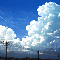 This is a pixiv picture whose title is 八月、某日、空曜日。　-Type Blue-.