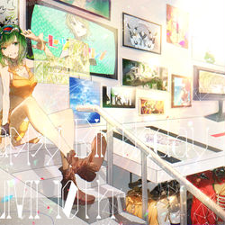 This is a pixiv picture whose title is GUMI10周年.