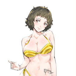 This is a pixiv picture whose title is 川上貞代.