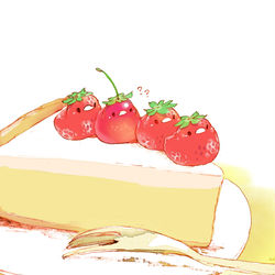 This is a pixiv picture whose title is いちごケーキ.