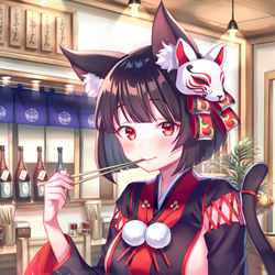 This is a pixiv picture whose title is ご褒美うどん.