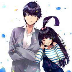 This is a pixiv picture whose title is 上杉兄妹.