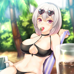 This is a pixiv picture whose title is 夏のシリアスちやん.