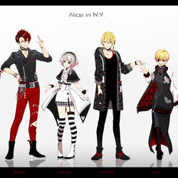 This is a pixiv picture whose title is 「Alice in N.Y.」歌ってみた【XYZ】.