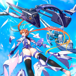 This is a pixiv picture whose title is 魔法少女リリカルなのはEvolution（妄想）.