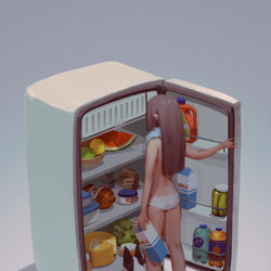 This is a pixiv picture whose title is 君はなにがいい？.