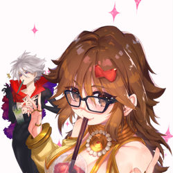 This is a pixiv picture whose title is タピオカチャレンジ！！！！！！！！！！！！！！！.
