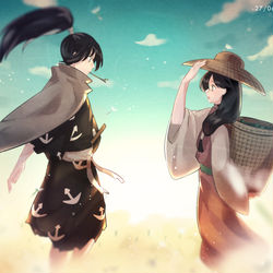 This is a pixiv picture whose title is 重逢.