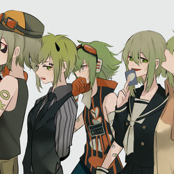 This is a pixiv picture whose title is GUMI10周年.